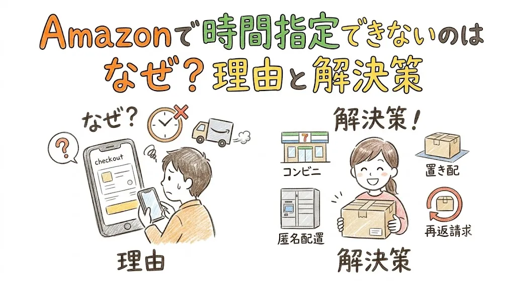Amazonで時間指定できないのはなぜ？理由と解決策